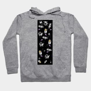 Sci Fi Astronaut Animals Floating In Tall Space Hoodie